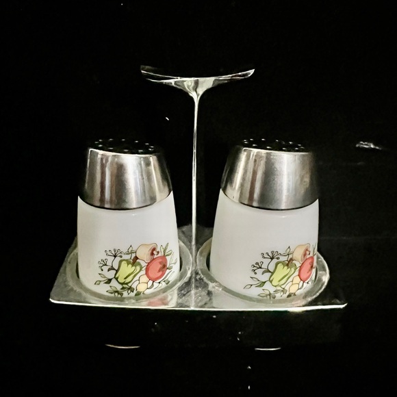 Vintage White Ceramic Kitchen Set with Fruit Design - Picture 5 of 10